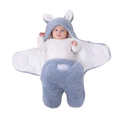 The Cameron - Soft Bunny Ears Swaddle Blankets (With Legs)