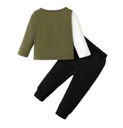 The Connor - Baby Boy Casual Long Sleeve Crewneck Tops + Pants