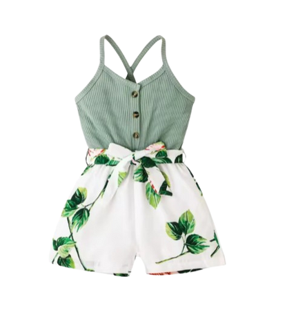 The Cora - Baby Girl Cotton Patchwork Sleeveless Backless Dress