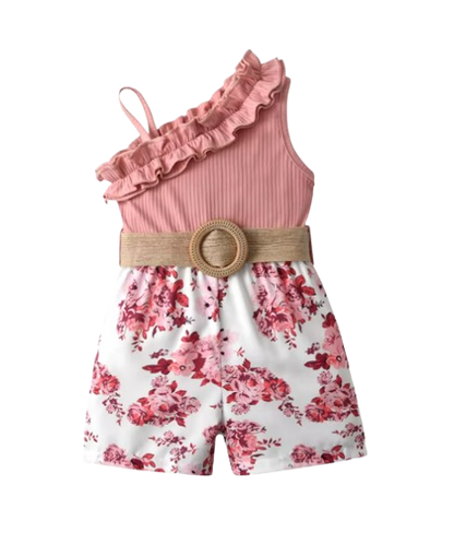 The Cora - Baby Girl Cotton Patchwork Sleeveless Backless Dress