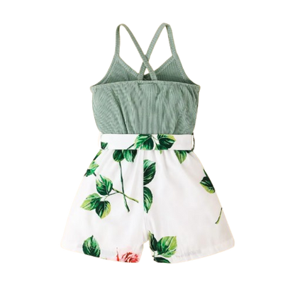 The Cora - Baby Girl Cotton Patchwork Sleeveless Backless Dress