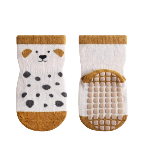 The Eli - Baby Unisex 5 Pairs Animal Print Anti-Slip Baby Socks