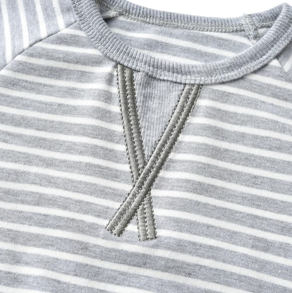 The Elio - Baby Boy Striped Pullover Top and Pants