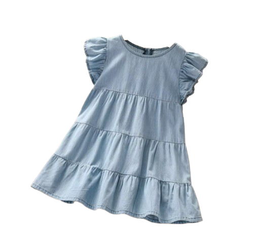 The Gabriella - Baby Girl Casual Denim Dress