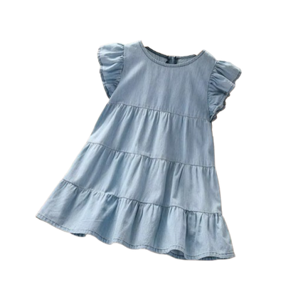 The Gabriella - Baby Girl Casual Denim Dress