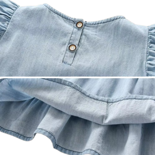 The Gabriella - Baby Girl Casual Denim Dress