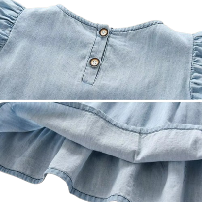 The Gabriella - Baby Girl Casual Denim Dress