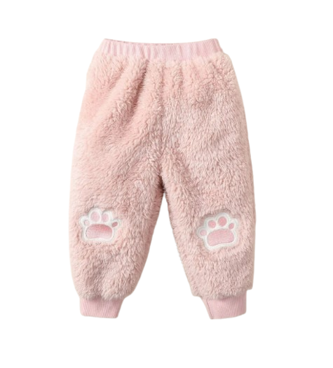 The Gia - Baby Girl Pink Bear O-Neck Long Sleeve Tops + Pants