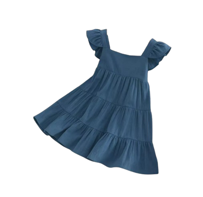 The Hailey - Baby Girl Sleeveless Ruffles Princess Dress