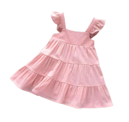 The Hailey - Baby Girl Sleeveless Ruffles Princess Dress