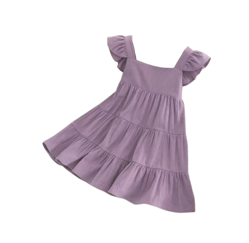 The Hailey - Baby Girl Sleeveless Ruffles Princess Dress