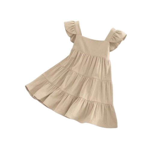 The Hailey - Baby Girl Sleeveless Ruffles Princess Dress