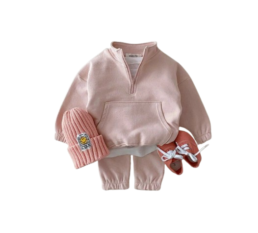 The Hannah - Baby Kids 2PC Cotton Sweatshirt & Pants Set Toddler Girl Boy Spring Autumn Outfit