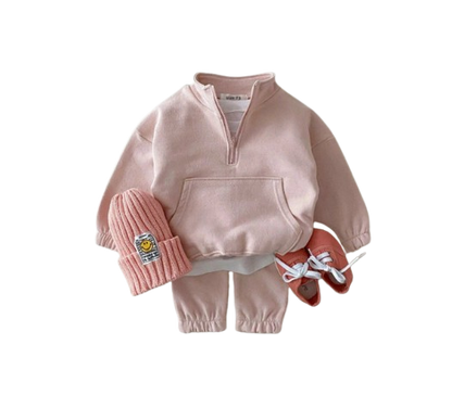 The Hannah - Baby Kids 2PC Cotton Sweatshirt & Pants Set Toddler Girl Boy Spring Autumn Outfit