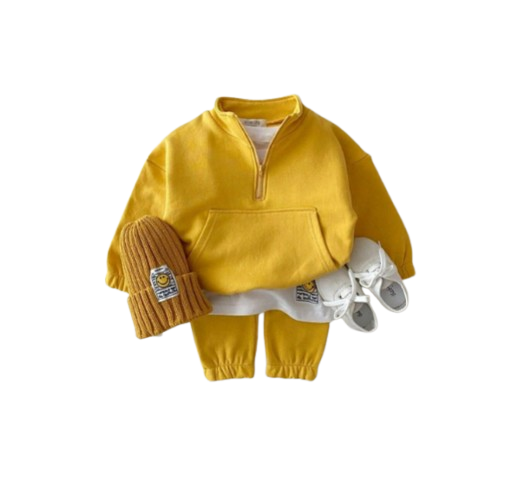 The Hannah - Baby Kids 2PC Cotton Sweatshirt & Pants Set Toddler Girl Boy Spring Autumn Outfit