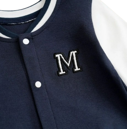 The Kingston - Baby Boy Navy Blue Baseball Suit