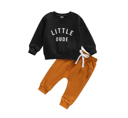 The Hugo - Letter Print Sweatshirt Tops + Pants