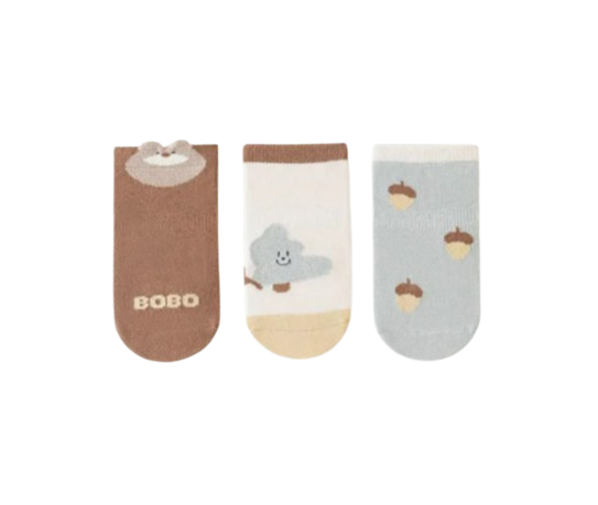 The Jace - Baby Unisex 3pairs Cute Cotton Socks