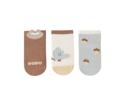 The Jace - Baby Unisex 3pairs Cute Cotton Socks