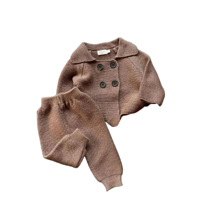 The Jackson - Baby Boy Long-Sleeved Cardigan + Pants