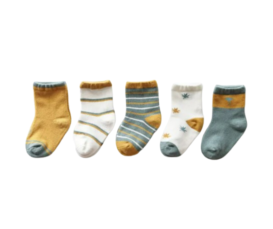 The Julian - Baby Unisex 5 pairs Cotton Socks