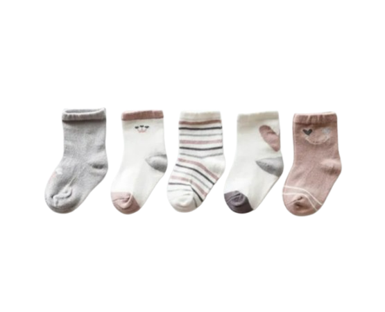 The Julian - Baby Unisex 5 pairs Cotton Socks