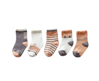 The Julian - Baby Unisex 5 pairs Cotton Socks