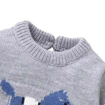 The Joel - Baby Boy Horse Knitted Full Sleeves Sweaters Jumpers + Pants