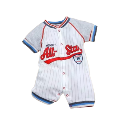 The Joshua - Baby Boy Overalls Sports Short Sleeve Cotton Rompers