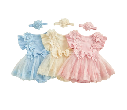 The Kamila - Baby Girl Ruffle Princess Dress