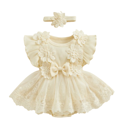 The Kamila - Baby Girl Ruffle Princess Dress