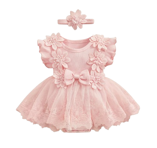 The Kamila - Baby Girl Ruffle Princess Dress