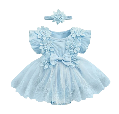 The Kamila - Baby Girl Ruffle Princess Dress