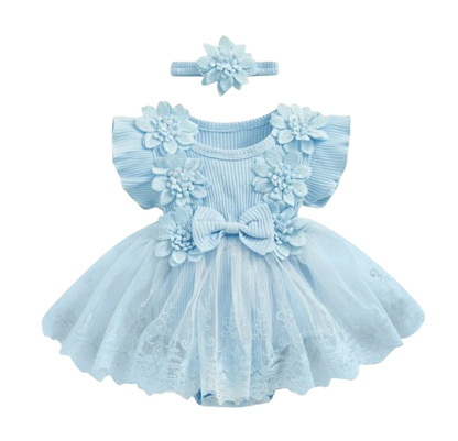 The Kamila - Baby Girl Ruffle Princess Dress