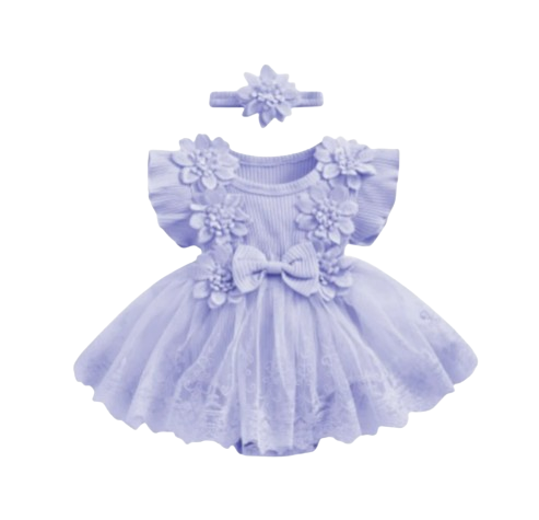 The Kamila - Baby Girl Ruffle Princess Dress