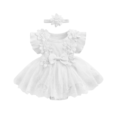 The Kamila - Baby Girl Ruffle Princess Dress