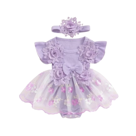 The Kamila - Baby Girl Ruffle Princess Dress