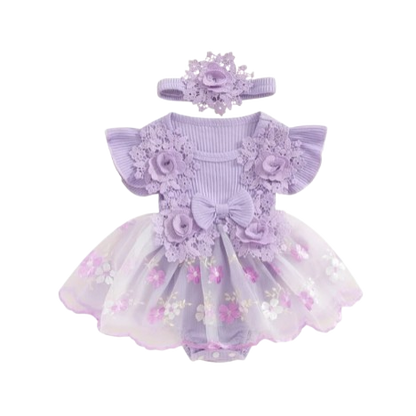 The Kamila - Baby Girl Ruffle Princess Dress