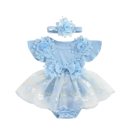 The Kamila - Baby Girl Ruffle Princess Dress