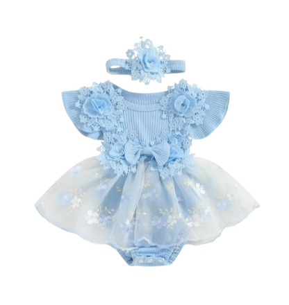 The Kamila - Baby Girl Ruffle Princess Dress