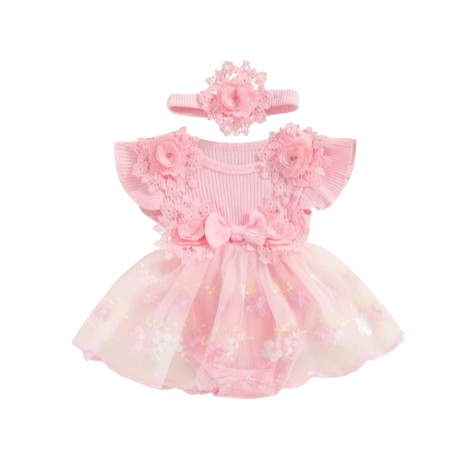 The Kamila - Baby Girl Ruffle Princess Dress