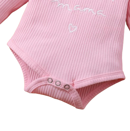 The Kinsley - Baby Girl Pink Print Long Sleeve + Floral Pants + Headband