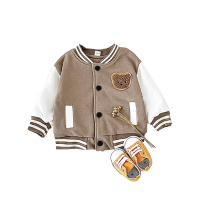 The Knox - Baby Boy Cartoon Bear Fleece Thick Jacket