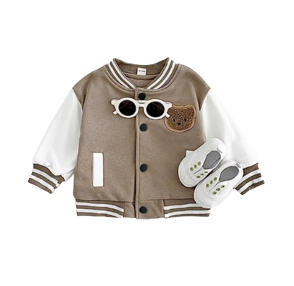 The Knox - Baby Boy Cartoon Bear Fleece Thick Jacket