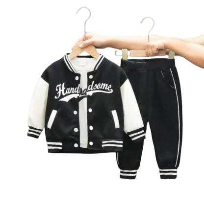 The Koen - Baby Boy  3pcs Set Baseball Coat + T-Shirt + Pants