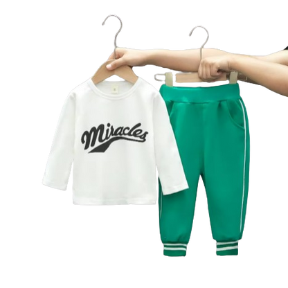 The Koen - Baby Boy  3pcs Set Baseball Coat + T-Shirt + Pants