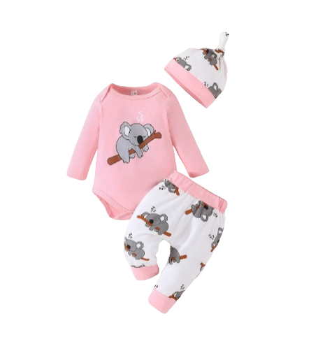 The Lane - 2pcs Koala Print Romper