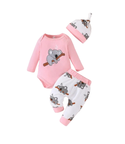 The Lane - 2pcs Koala Print Romper