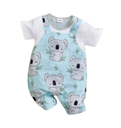 The Lincoln - Baby Unisex Koala Print Jumpsuits