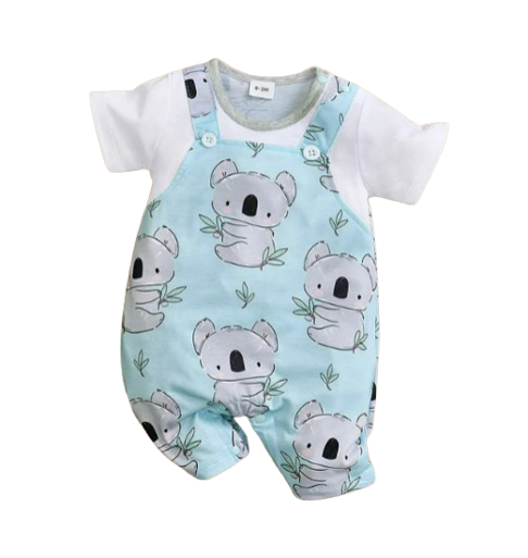 The Lincoln - Baby Unisex Koala Print Jumpsuits